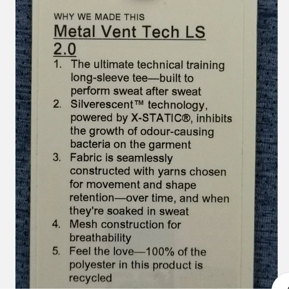 💙 LULULEMON LONG SLEEVE - Picture 3 of 3